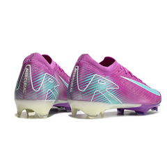 Chuteira Campo FG Nike Air Zoom Mercurial Vapor 16 Elite Roxa e Azul-Clara