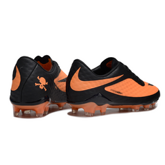 Chuteira Campo FG Nike Phantom Hypervenom Elite Laranja e Preta