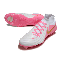 Chuteira Campo FG Nike Phantom Luna 2 Elite Branca e Rosa