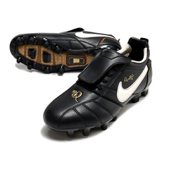 Chuteira Campo FG Nike Tiempo R10 Legend Elite Preta e Branca
