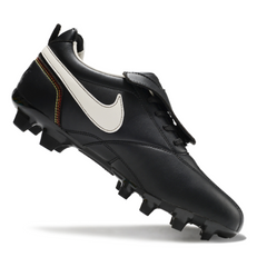Chuteira Campo FG Nike Tiempo R10 Legend Elite Preta e Branca