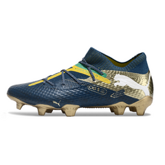 Chuteira Campo FG Puma Future 7 Pack Neymar BNA Preta e Amarela