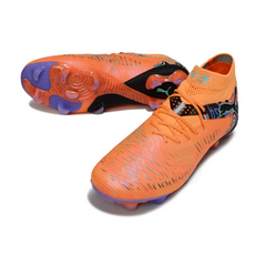 Chuteira Campo FG Puma Future 8 Pack Creativity Preta e Amarela