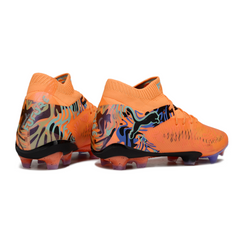 Chuteira Campo FG Puma Future 8 Pack Creativity Preta e Amarela