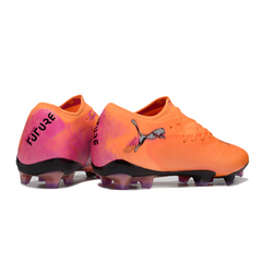 Chuteira Campo FG Puma Future 8 Low Cut Laranja e Rosa