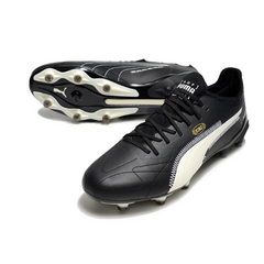 Chuteira Campo FG Puma King Ultimate Pack Art of Football Preta e Branca