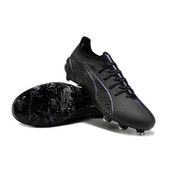 Chuteira Campo FG Puma Ultra 5 Carbon Pack Eclipse Preta e Cinza