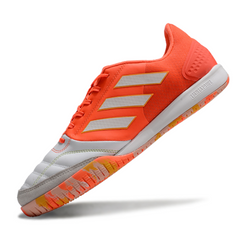 Chuteira Futsal IC Adidas Competition Top Branca e Laranja