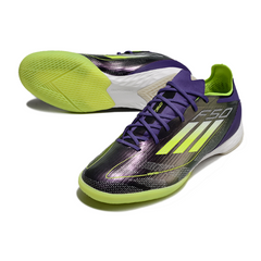 Chuteira Futsal IC Adidas F50 Elite Pack Fast Reborn Branca e Preta