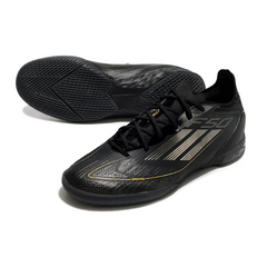 Chuteira Futsal IC Adidas F50 Elite Pack Darkspark Preta e Vermelha