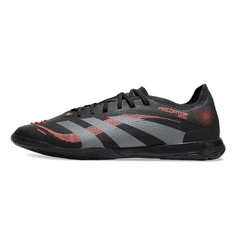 Chuteira Futsal IC Adidas Predator 25 Elite Preta e Vermelha