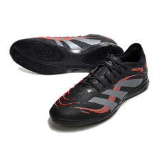 Chuteira Futsal IC Adidas Predator 25 Elite Preta e Vermelha