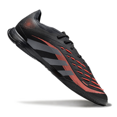 Chuteira Futsal IC Adidas Predator 25 Elite Preta e Vermelha