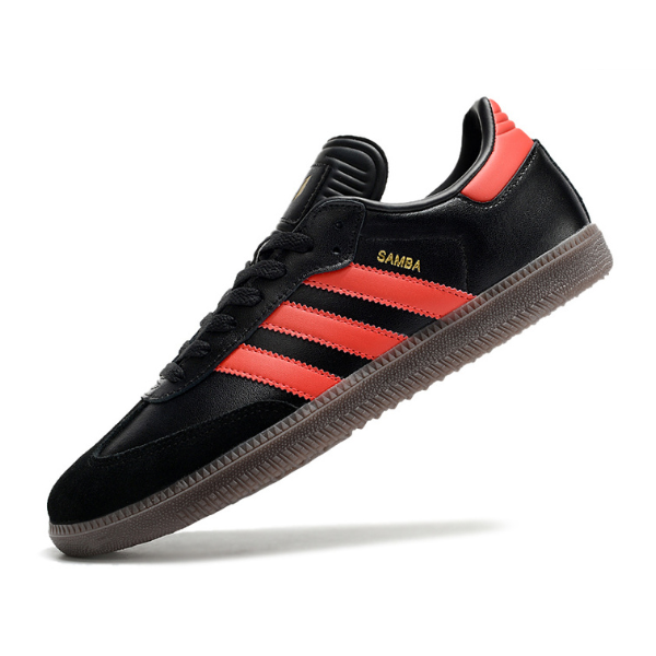 Chuteira Futsal Adidas Samba Classic Messi Preta e Vermelha - VENI Futebol