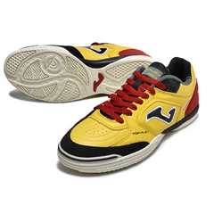 Chuteira Futsal IC Joma Top Flex 24 Amarela Preta e Vermelha