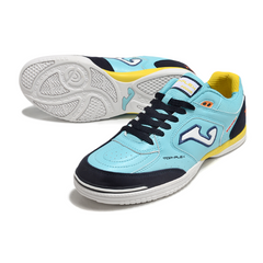 Chuteira Futsal IC Joma Top Flex 24 Light Azul e Amarela