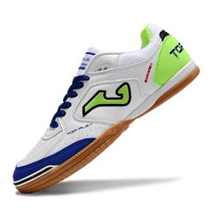 Chuteira Futsal IC Joma Top Flex 24 Branca, Azul e Verde