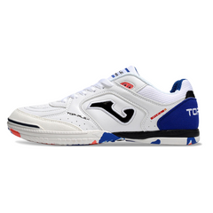 Chuteira Futsal IC Joma Top Flex 24 Branca Azul e Vermelha