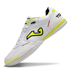 Chuteira Futsal IC Joma Top Flex 24 Branca e Amarela