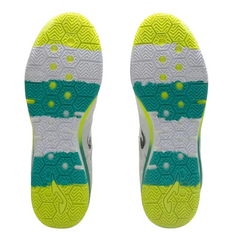 Chuteira Futsal IC Joma Top Flex Rebound Branca Verde e Amarela