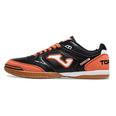 Chuteira Futsal IC Joma Top Flex 24 Preta e Laranja