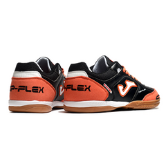 Chuteira Futsal IC Joma Top Flex 24 Preta e Laranja