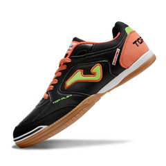Chuteira Futsal IC Joma Top Flex 24 Preta e Laranja