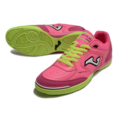 Chuteira Futsal IC Joma Top Flex 24 Rosa e Verde