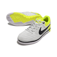 Chuteira Futsal IC Nike5 Street Gato Cinza e Verde