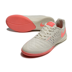 Chuteira Futsal IC Nike Lunar Gato II Cinza e Rosa