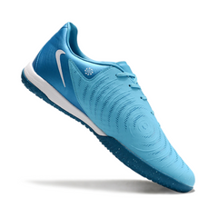 Chuteira Futsal IC Nike Phantom GX2 Academy Pack Mad Ambition Azul e Branca