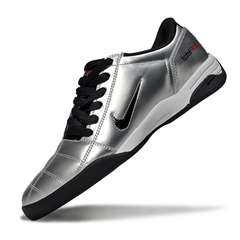 Chuteira Futsal IC Nike Total 90 III Prateada e Preta Indoor