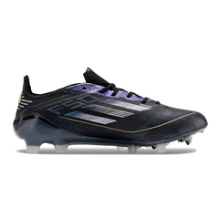 Chuteira Campo FG Adidas F50 Elite Pack Darkspark Preta e Amarela Infantil