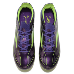 Chuteira Campo FG Adidas F50 Elite Pack Fast Reborn Prateada e Preta Infantil
