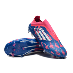 Chuteira Campo FG Adidas F50 Elite Sem Cadarço Verde e Preta Infantil