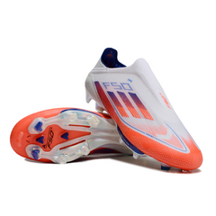 Chuteira Campo FG Adidas F50+ Elite Sem Cadarço Verde e Amarela Infantil
