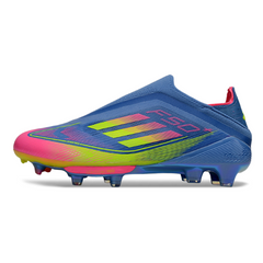 Chuteira Campo FG Adidas F50+ Elite Sem Cadarço Pack Celestial Victory Infantil