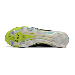 Chuteira Campo FG Adidas F50+ Elite Sem Cadarço Preta e Laranja Infantil