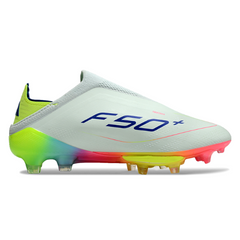 Chuteira Campo FG Adidas F50+ Elite Sem Cadarço Pack Stellar Icon Infantil