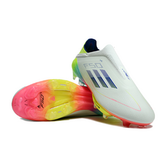 Chuteira Campo FG Adidas F50+ Elite Sem Cadarço Pack Stellar Icon Infantil