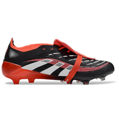 Chuteira Campo FG Adidas Predator 25 Elite Com Língua Preta e Branca Infantil