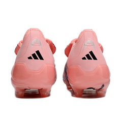 Chuteira Campo FG Adidas Predator 25 Elite Com Língua Rosa-Clara Infantil