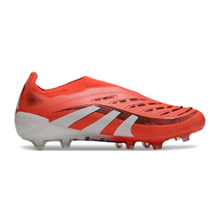 Chuteira Campo FG Adidas Predator 25 Elite Sem Cadarço Pack Pure Victory Infantil