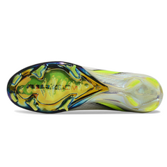 Chuteira Campo FG Nike Air Zoom Mercurial Superfly 10 Elite Branca, Verde e Preta Infantil