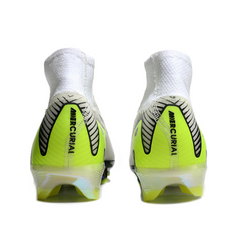 Chuteira Campo FG Nike Air Zoom Mercurial Superfly 10 Elite Branca, Verde e Preta Infantil