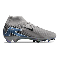 Chuteira Campo FG Nike Air Zoom Mercurial Superfly 10 Elite Cinza e Preta Infantil