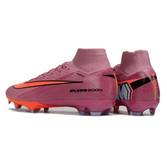 Chuteira Campo FG Nike Air Zoom Mercurial Superfly 10 Elite Rosa-Clara Infantil