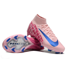 Chuteira Campo FG Nike Air Zoom Mercurial Superfly 10 Elite Rosa e Azul Infantil
