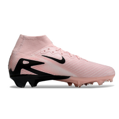 Chuteira Campo FG Nike Air Zoom Mercurial Superfly 10 Elite Rosa e Preta Infantil