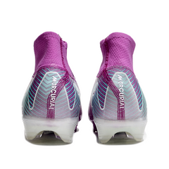 Chuteira Campo FG Nike Air Zoom Mercurial Superfly 10 Elite Roxa e Azul Infantil